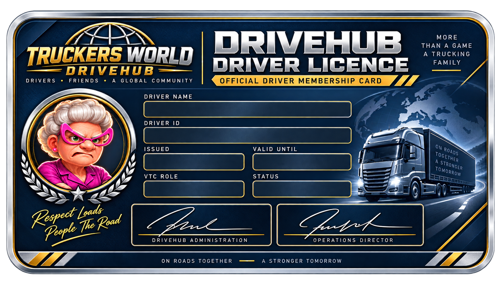 Official DriveHub driver licence